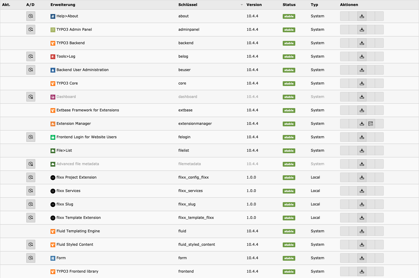 TYPO3-Extensions, TYPO3 Module